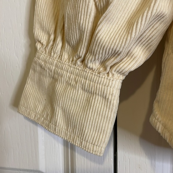 LEVI’S Corduroy Button Down Shirt Jacket, Women’s M, Cream - Picture 2 of 11